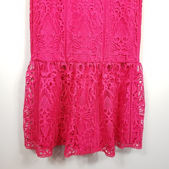 Monique Lhuillier Lace Midi Dress Size 16 - Picture 5 of 7